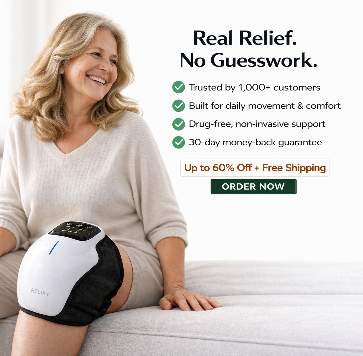 RELIXY™ Knee Massager – Engineered 5-in-1 Relief